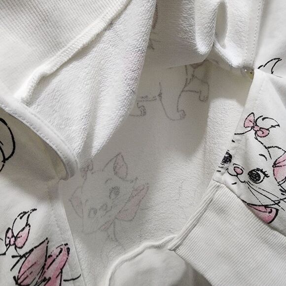 H&M Disney Girls Aristocats Marie French Terry Sweatshirt Size 12/14 NEW w/ Tags - Picture 7 of 10